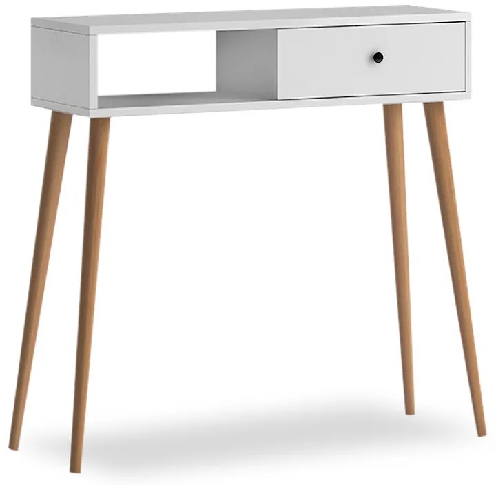 Κονσόλα μελαμίνης Napoli Megapap χρώμα λευκό 90x29x88εκ.-GP022-0070,1