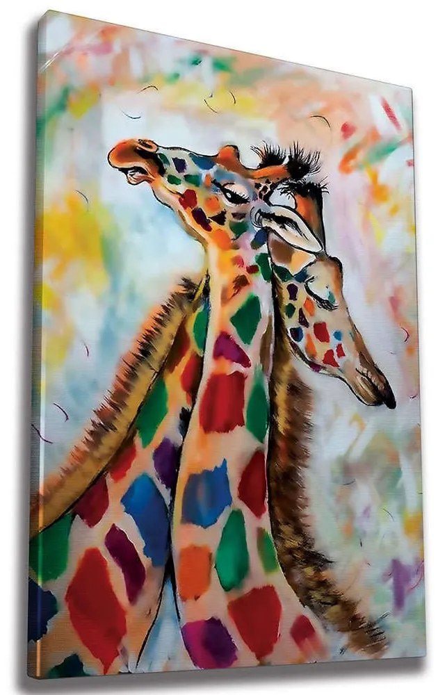 Πίνακας Καμβάς 227WRZ1197 70x100cm Multi Wallity Κάθετοι Wood, Canvas
