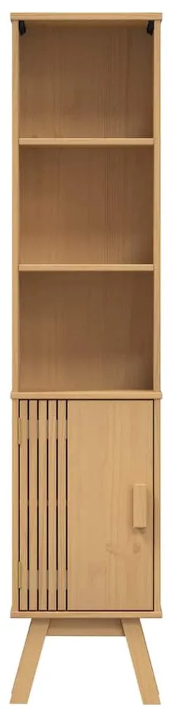 vidaXL Ντουλάπι Μπάνιου Καφέ 35 x 30 x 159 εκ Μασίφ ξύλο πεύκου