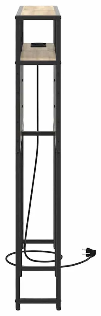 vidaXL Κεφαλάρι Αποθήκης με ράφι Sonoma Δρυς 80 cm Επεξεργασμένο ξύλο