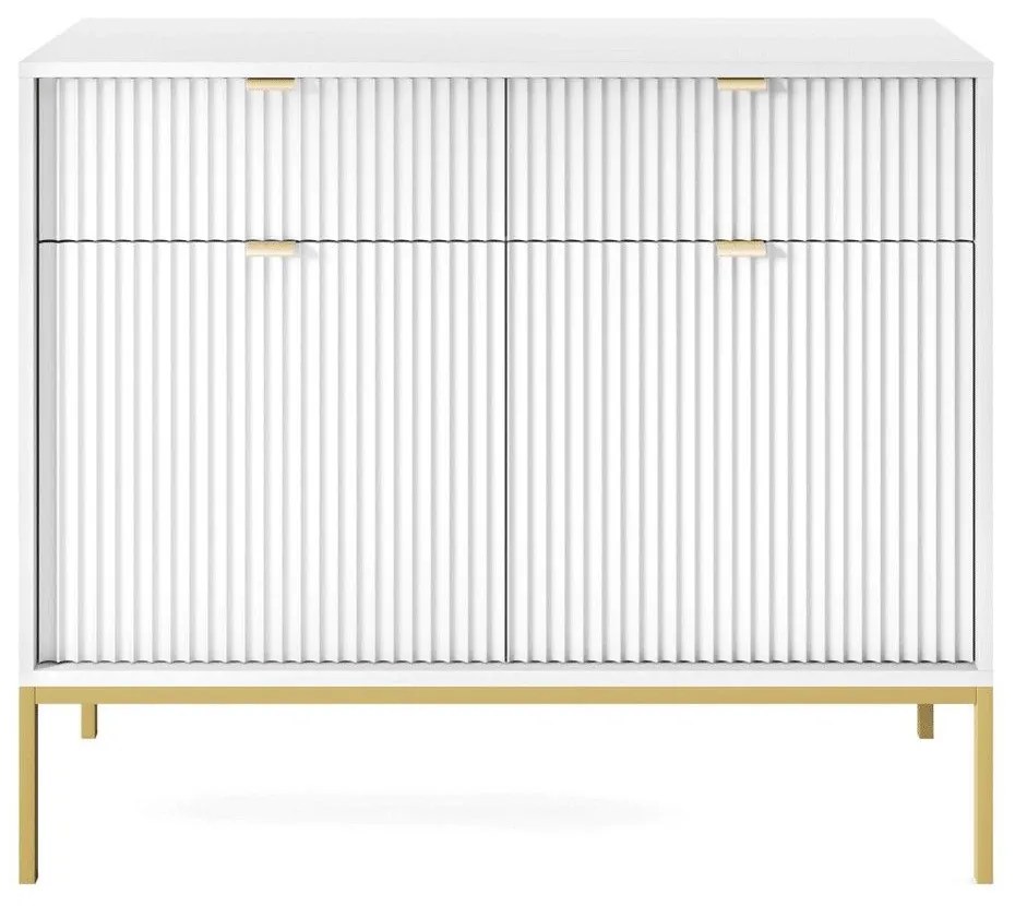 Μπουφές Nova P_Nova_21sw-g 104x39x83cm White-Gold