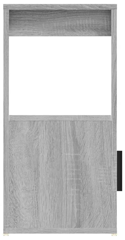 Ντουλάπι Γκρι Sonoma 80x30x60 εκ. από Επεξεργασμένο Ξύλο - Γκρι