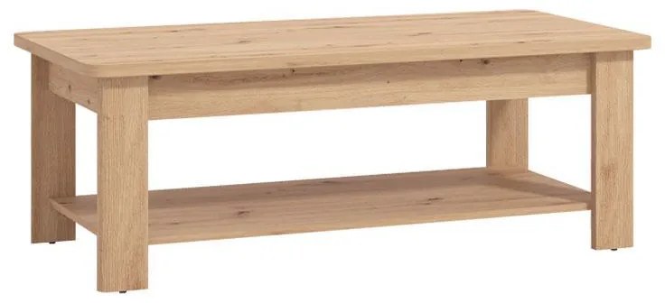 Τραπεζάκι Σαλονιού Jersey Artisan Oak 124x60x45 εκ. 124x60x45 εκ.