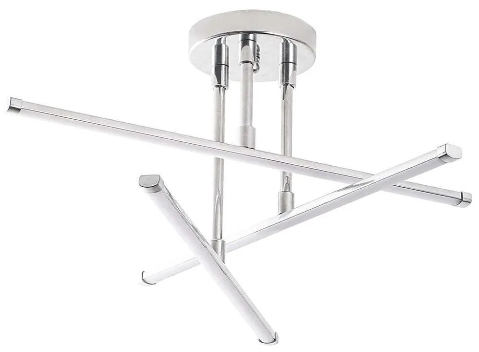 Φωτιστικό Οροφής - Πλαφονιέρα Ledflower 119FRS1544 51x51x26cm Led 18W 3000K Chrome Opviq