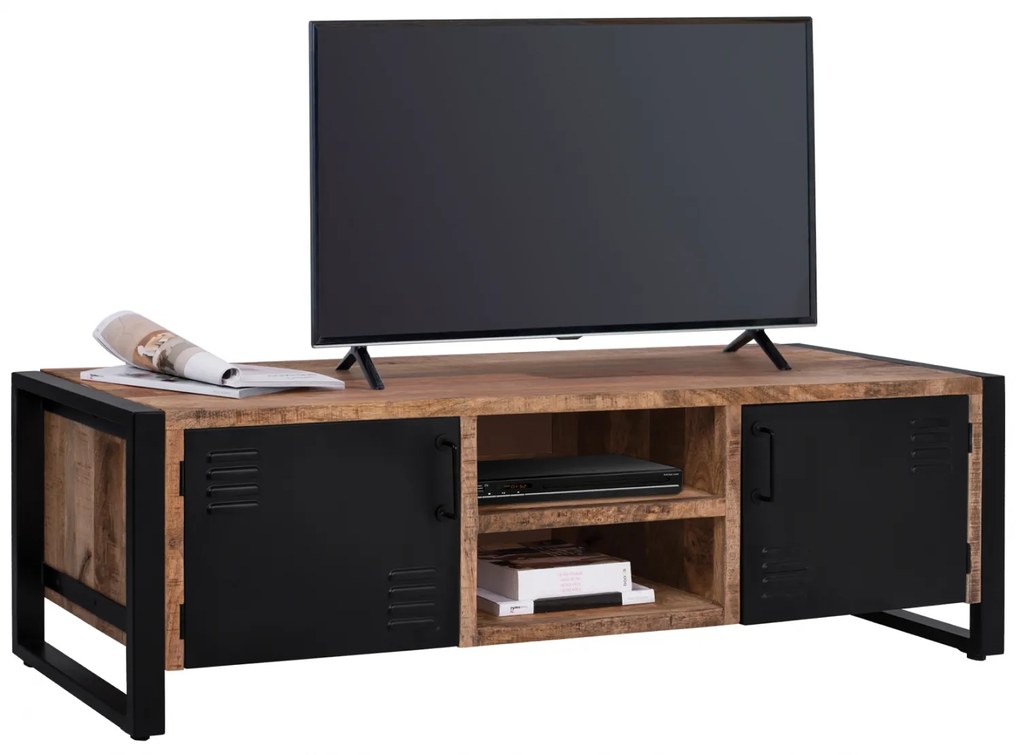 ΕΠΙΠΛΟ TV FB98189.11 ΜΕΤΑΛΛΟ & ΜΑΣΙΦ ΞΥΛΟ MANGO ΦΥΣΙΚΟ 160x45x51Υ εκ. 0507144