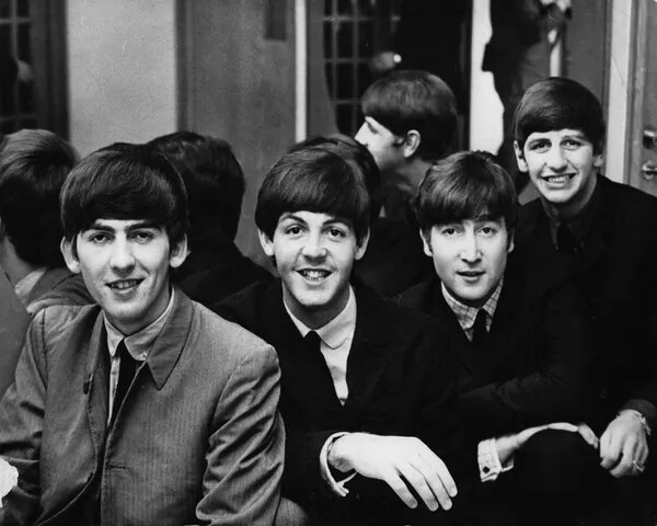 Φωτογραφία GEORGE HARRISON, PAUL McCartney, JOHN LENNON and RINGO STARR, London, UK, 1963