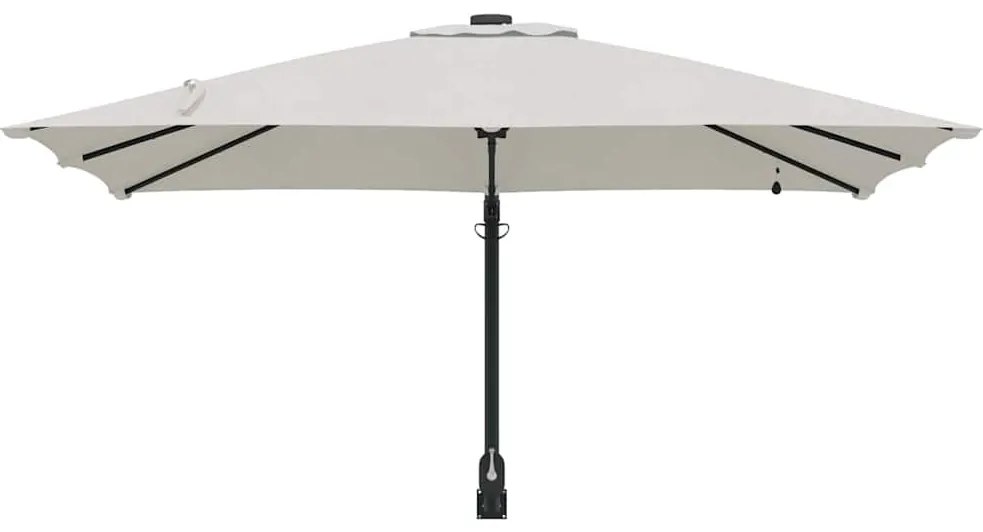 vidaXL Ομπρέλα Κήπου Άμμος 248.5 x 247.5 x 160 εκ. ύφασμα