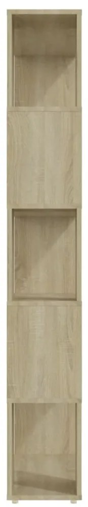 vidaXL Βιβλιοθήκη/Διαχωριστικό Χώρου Sonoma Δρυς 80x24x155 εκ. Μοριοσ.