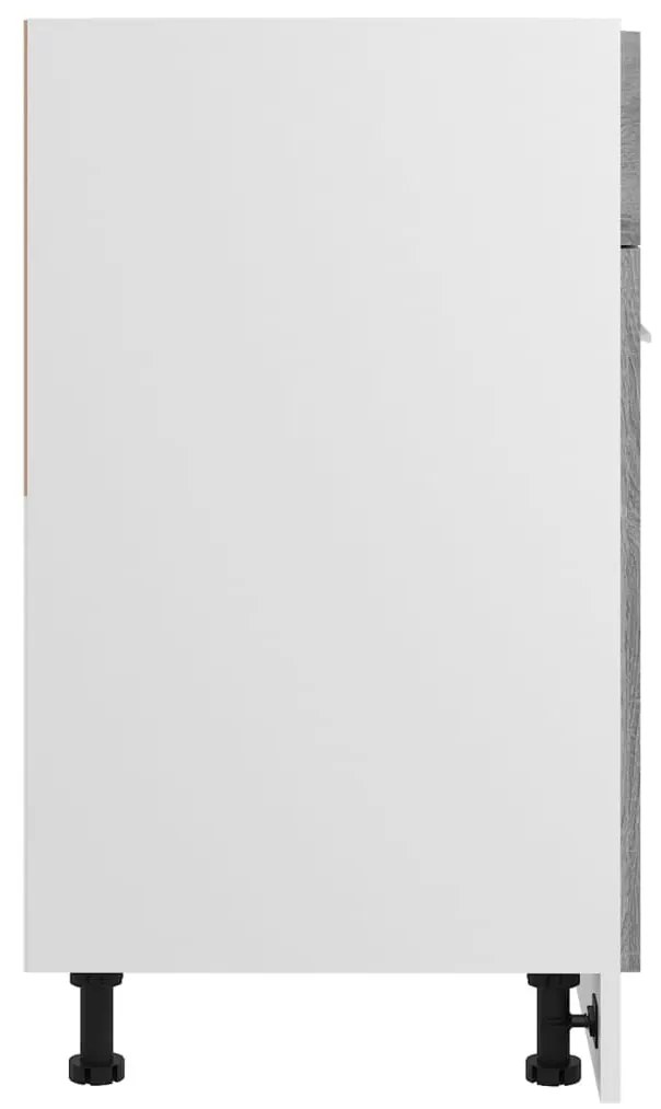 vidaXL Ντουλάπι με Συρτάρια "Lyon" Γκρι Sonoma 60x46x81,5 εκ. από Τεχνητό Ξύλο