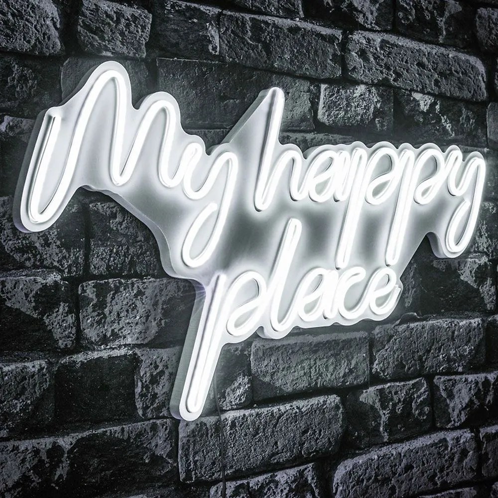 Διακοσμητικό Φωτιστικό Τοίχου My Happy Place 395NGR2490 55x2x31cm Led 36W White Wallity