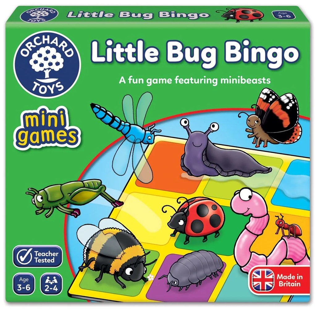 Little Bug Bingo Mini Game Ηλικίες 3-6 ετών Orchard Toys