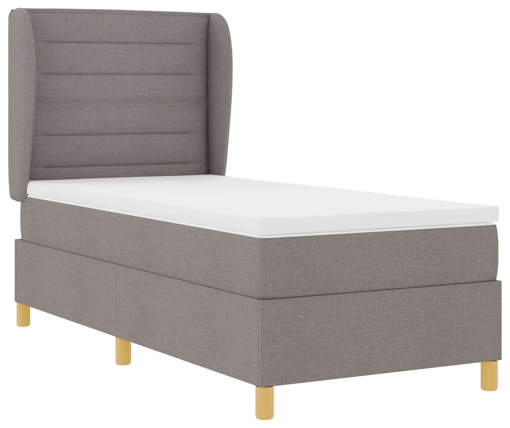 vidaXL Κρεβάτι με Στρώμα Ταπαου 80x200 εκ Fabric