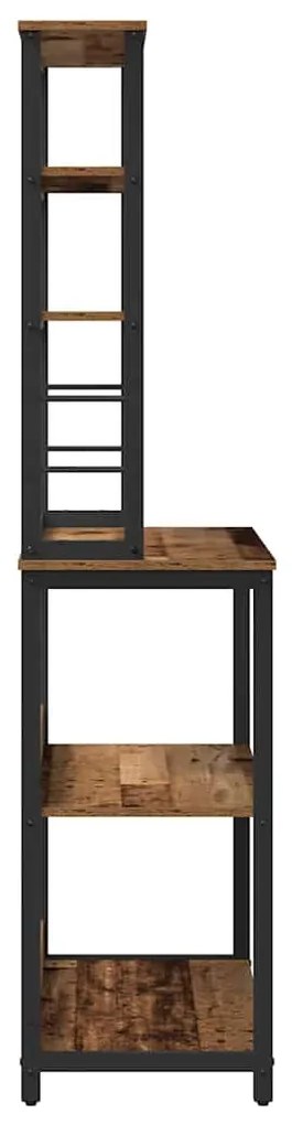 vidaXL Ράφι Κουζίνας Παλιό Ξύλο 80 x 40 x 168 εκ Επεξεργασμένο ξύλο