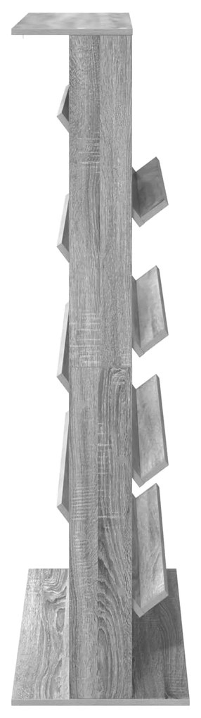 vidaXL Ράφι Περιοδικών με ράφι Γκρίζο Σονομα 70 x 41 x 156 εκ.