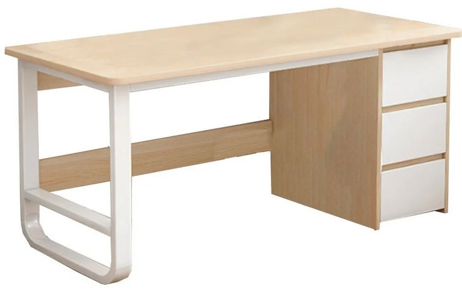 Γραφείο Salto 072-000068 Με Συρταριέρα 120x48x74cm Natural-White