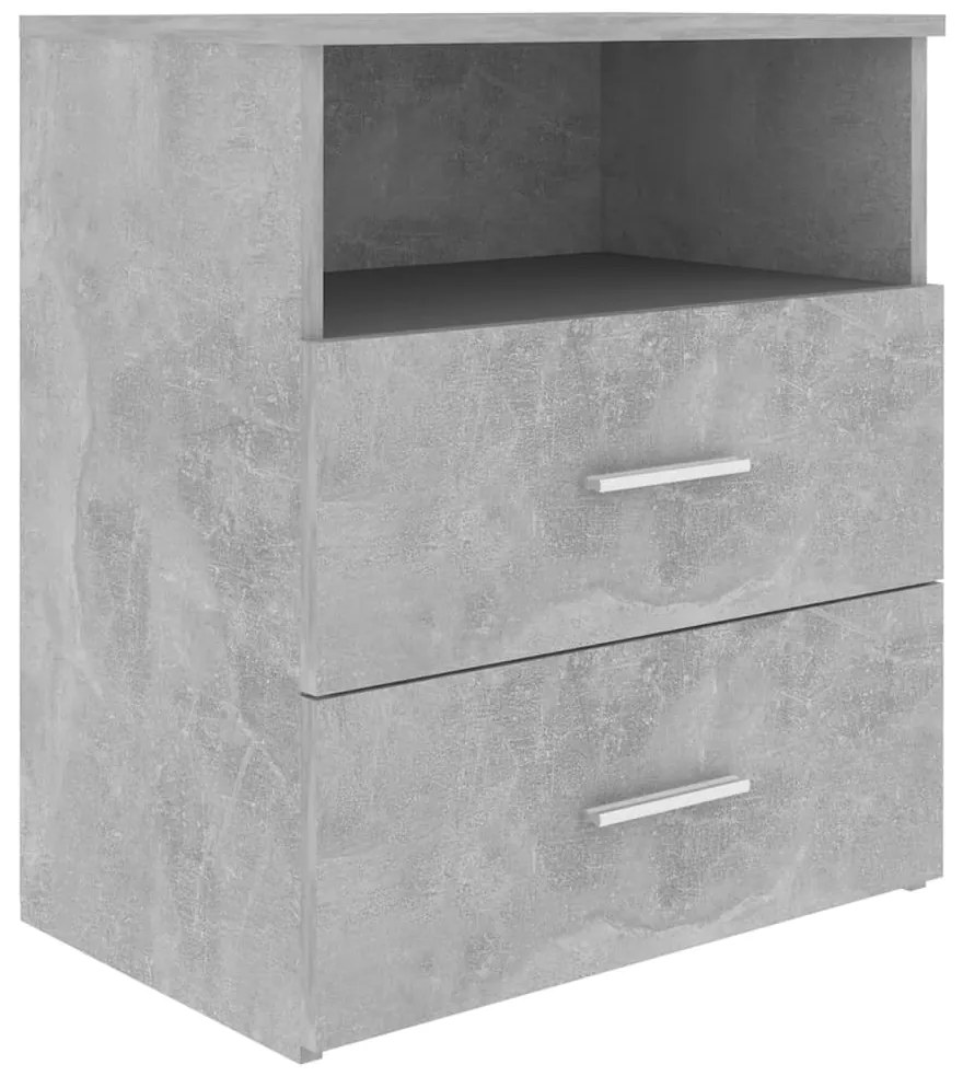 vidaXL Κομοδίνα 2 τεμ. Γκρι Σκυροδέματος 50 x 32 x 60 εκ.