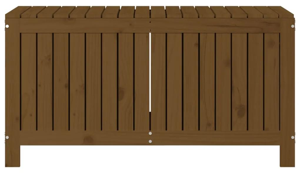 vidaXL Κουτί Αποθήκευσης Καφέ Μελί 115x49x60 εκ. Μασίφ Ξύλο Πεύκου