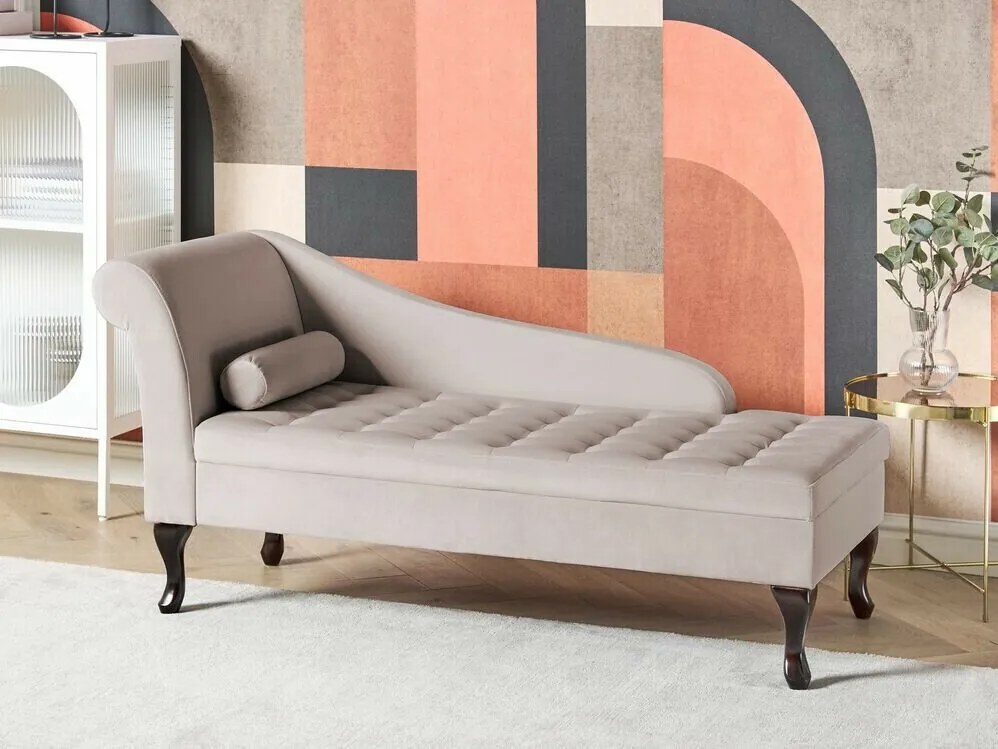 Ανάκλινδρο Berwyn 1074, Beige,  Αποθηκευτικός χώρος, 62x71cm, Πόδια: Ξύλο,Πεύκο