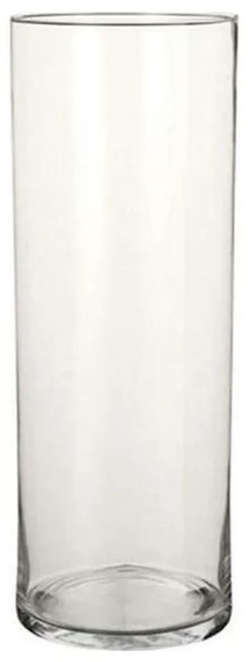 Βάζο Γυάλινο Carly 02.1027034 19x55cm Clear Glass
