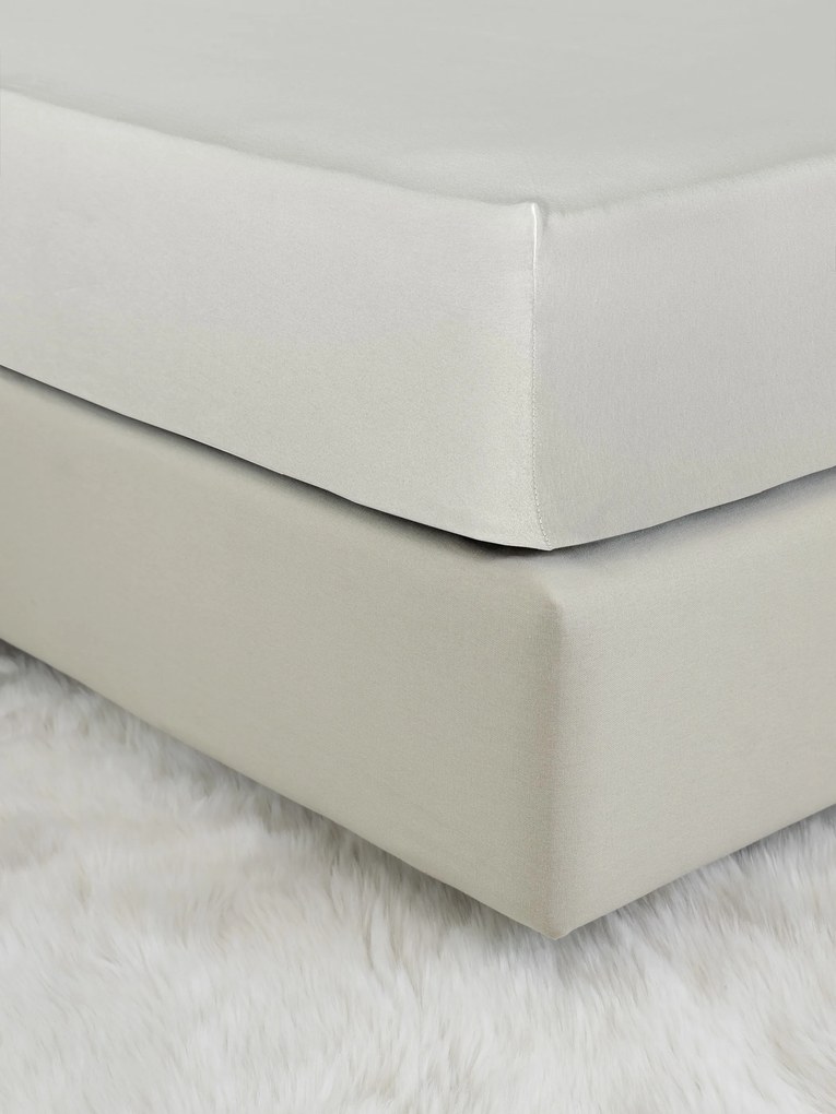 Σεντόνι Jersey Ημίδιπλο με Λάστιχο Για Στρώμα 120x200+40 - Tender Oat Beige 5206482140530