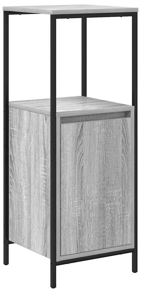 vidaXL Σετ Επίπλων Μπάνιου με ράφι 5 pcs Γκρι 76.5 x 35 x 95 εκ