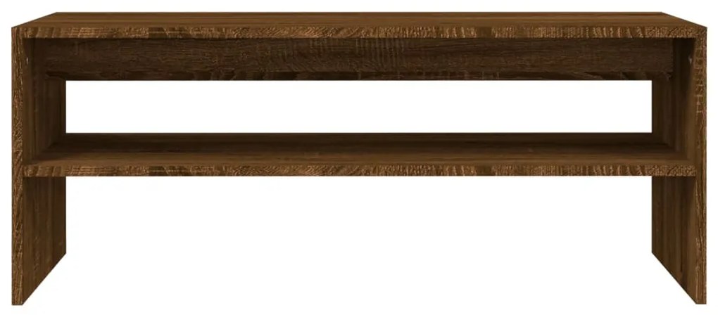 vidaXL Τραπεζάκι Σαλονιού Καφέ Δρυς 100x40x40 εκ. Επεξεργασμένο Ξύλο