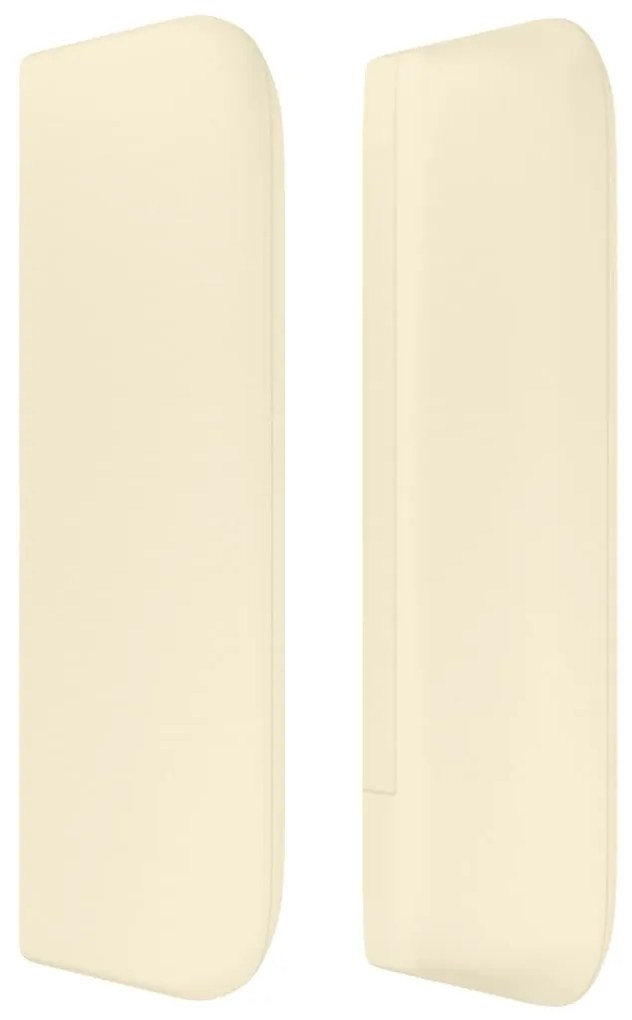vidaXL Κεφαλάρι με Πτερύγια Κρεμ 147x16x78/88 εκ. Συνθετικό Δέρμα