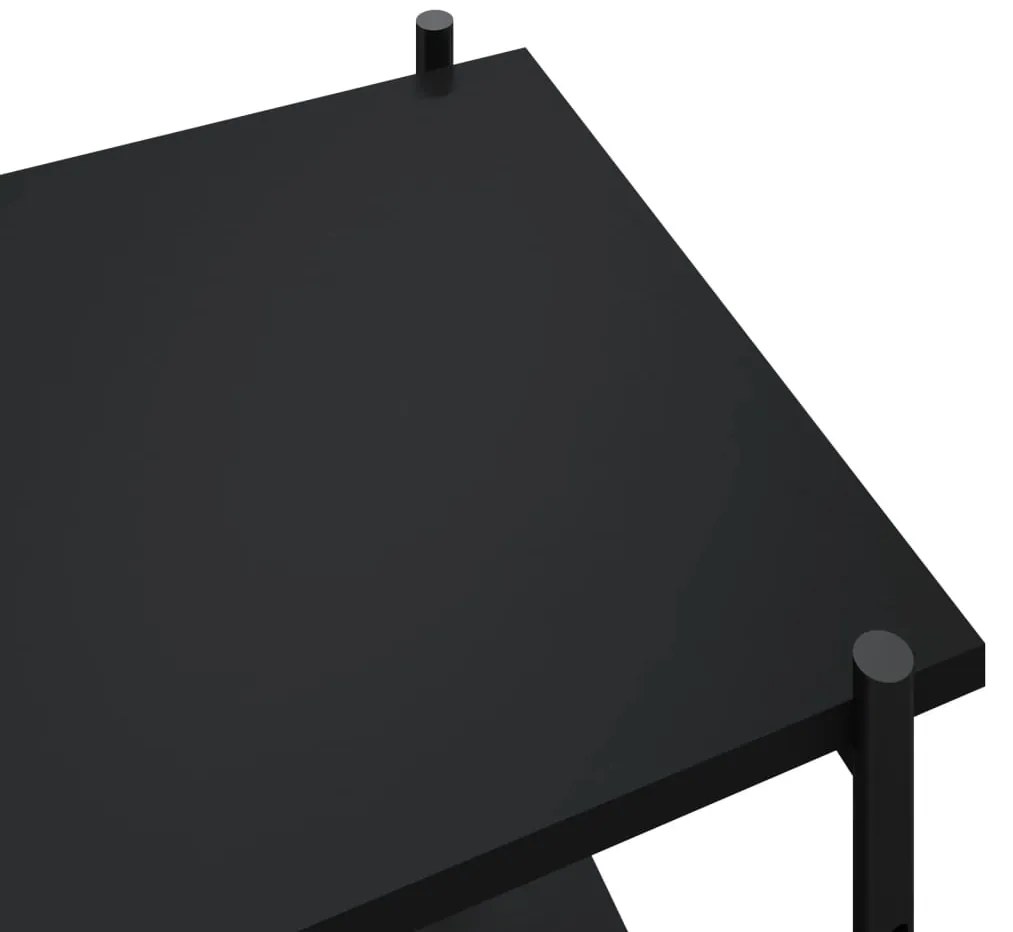 vidaXL Ραφιέρα 5 Επιπέδων Μαύρη 80 x 40 x 163 εκ.