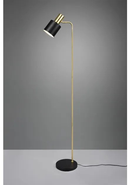 Επιδαπέδιο Φωτιστικό E27 10W IP20 Adam R41041080 Trio Lighting-R41041080-Μαύρο R41041080