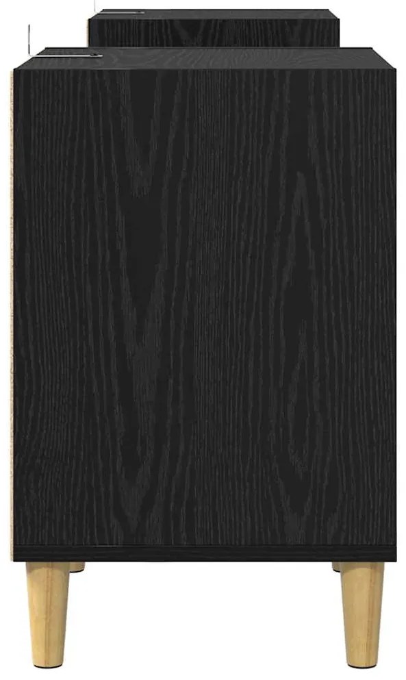 vidaXL Ντουλάπι TV Μαύρη Οξυά 160 x 35 x 55 εκ. Επεξεργασμένο ξύλο