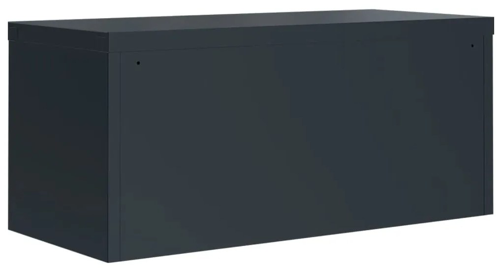 vidaXL Αρχειοθήκη Ανθρακί 90 x 40 x 110 εκ. Ατσάλινη