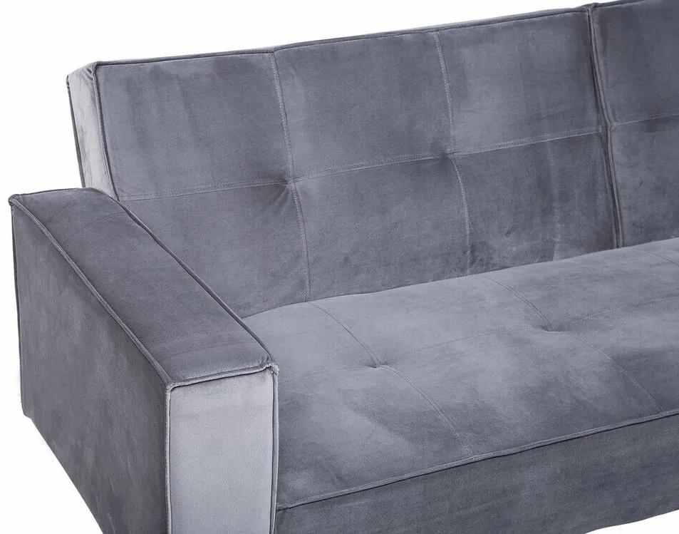 Καναπές κρεβάτι Berwyn 749, Γκρι, 80x218x81cm, 42 kg, Πόδια: Μέταλλο, Ξύλο: Πεύκο | Epipla1.gr