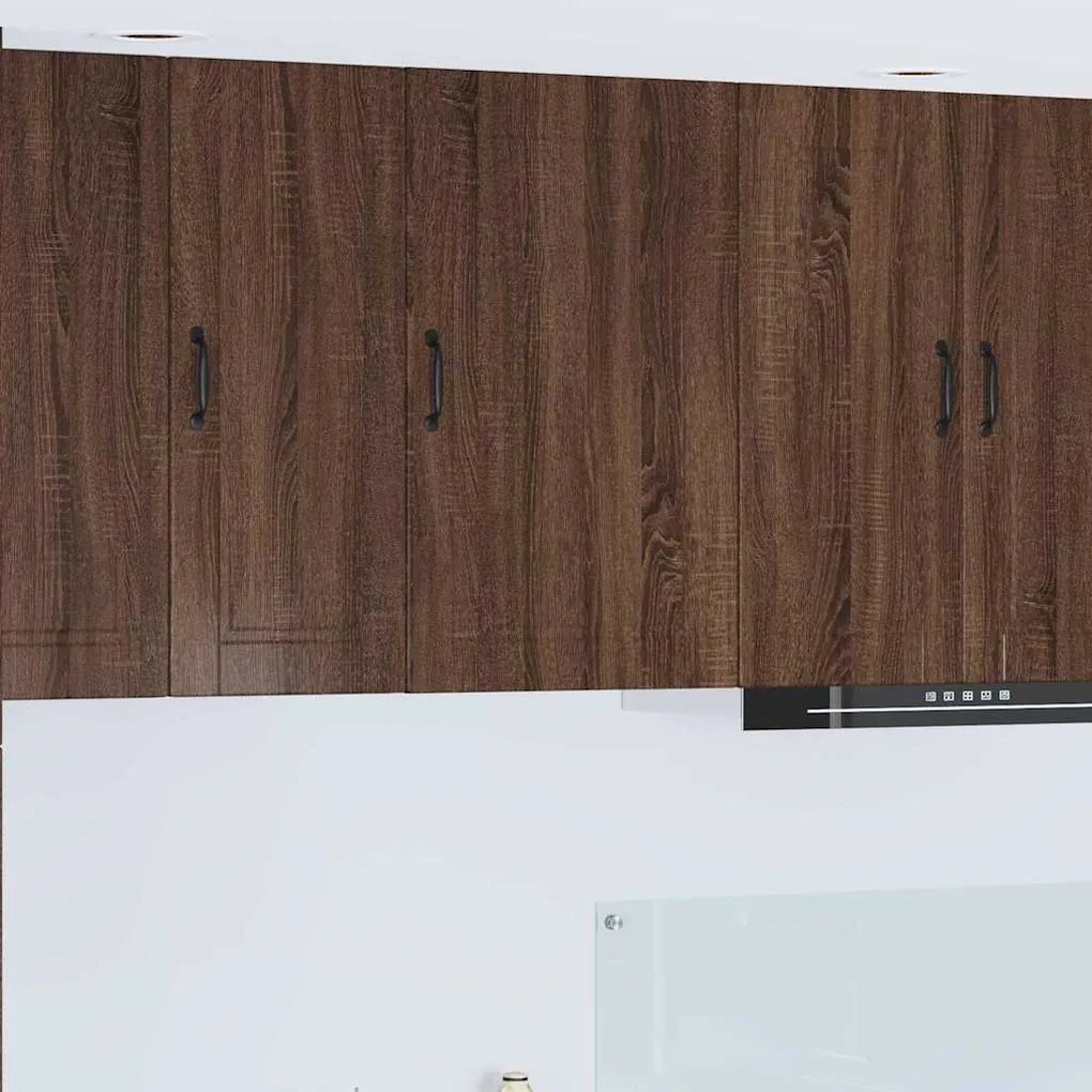 Κρεμαστό ντουλάπι κουζίνας με ράφι Καφέ δρυς 50 x 31 x 80 εκ.