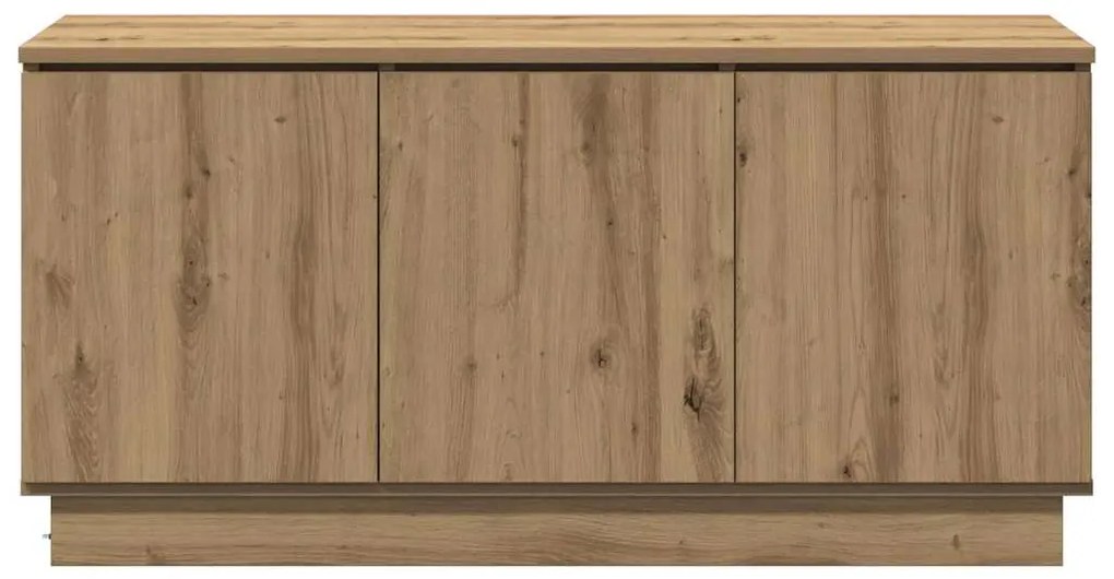 vidaXL Ντουλάπα Τηλεόρασης με LED artisan δρυς 100 x 38 x 49 εκ.