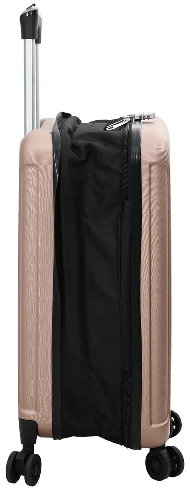 vidaXL Βαλίτσα Σκληρής Θήκης 20'' Ροζ Χρυσό 34x23x55.5 εκ. ABS