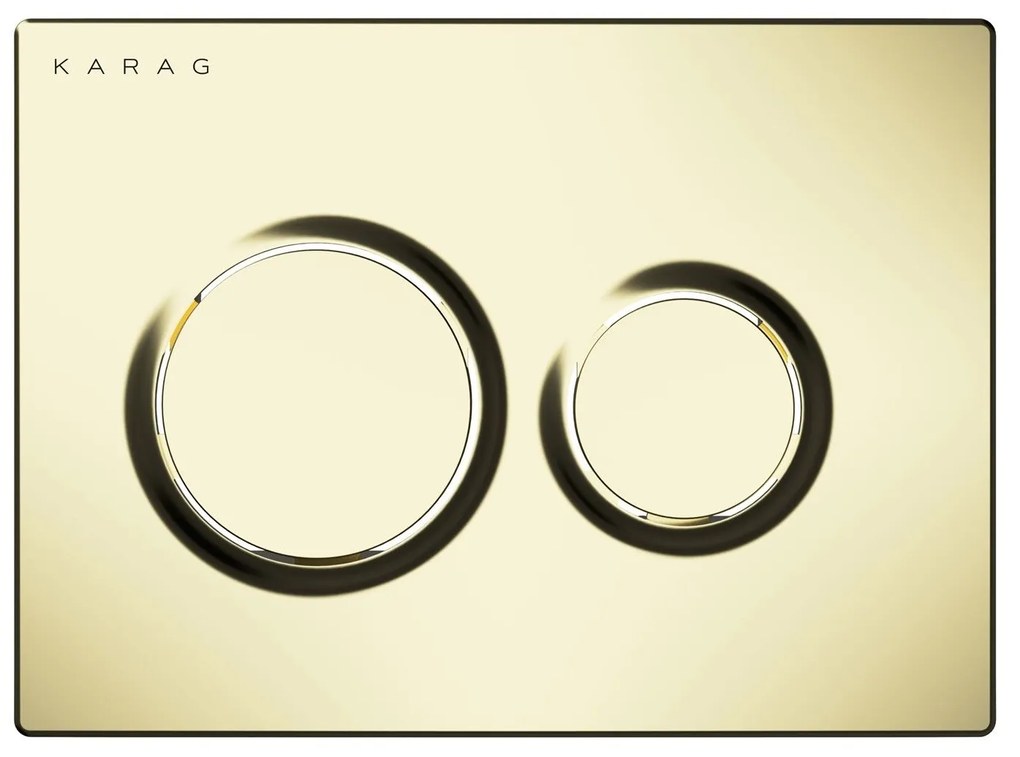 Karag O230-021 Olimpos Πλακέτα Καζανακίου Διπλής Λειτουργίας Gold Matt
