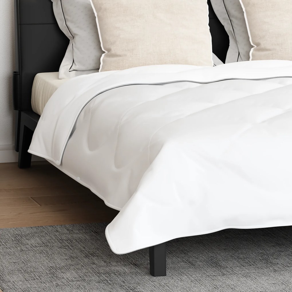 vidaXL Πάπλωμα Άλλο με μαξιλάρι 3 pcs Λευκό 200 x 220 cm Μικροΐνες