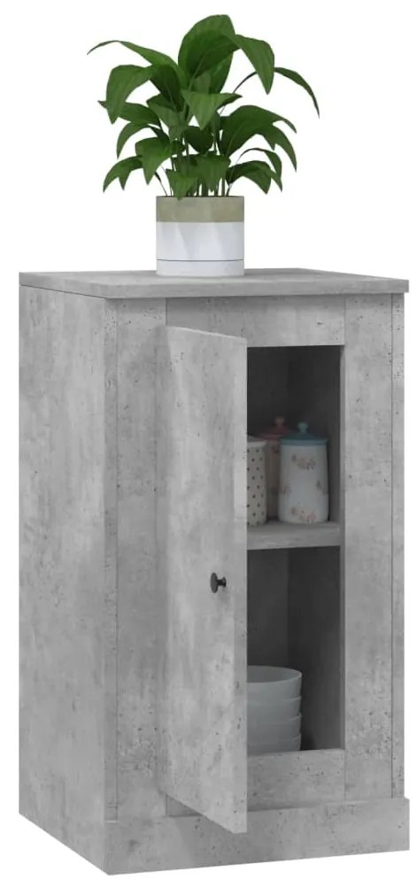 vidaXL Ντουλάπι Γκρι Σκυροδέματος 37,5x35,5x67,5 εκ. από Επεξεργ. Ξύλο