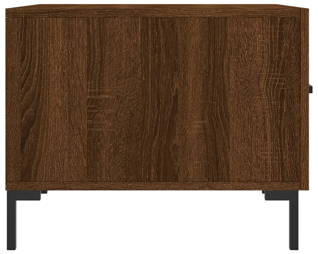 vidaXL Τραπεζάκι Σαλονιού Καφέ Δρυς 50x50x40 εκ. Επεξεργασμένο Ξύλο
