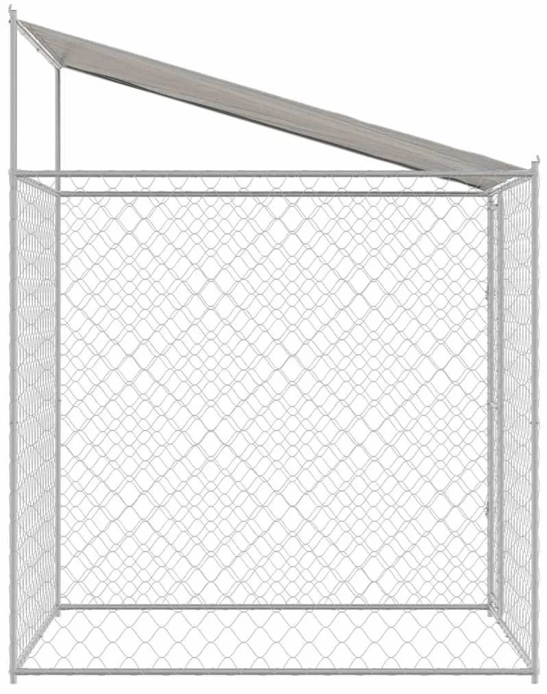 vidaXL Κλουβί σκύλου 200 x 200 x 258 εκ Χάλυβας και PE