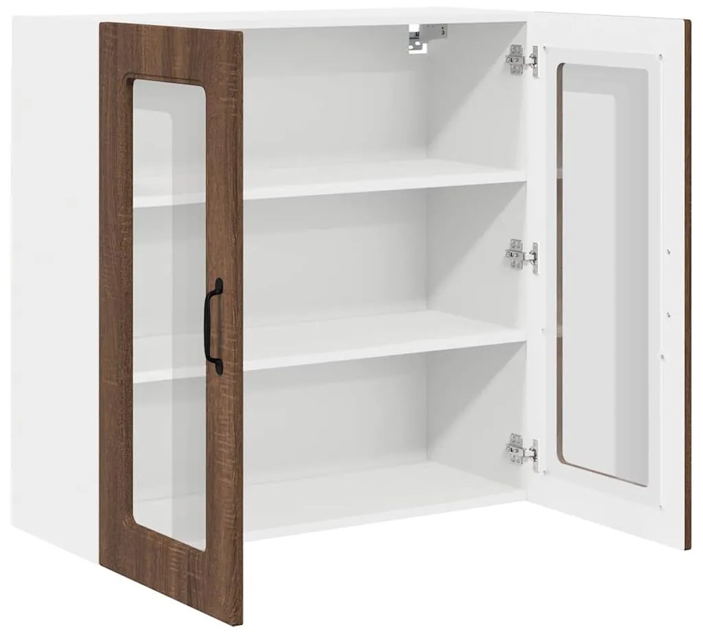 vidaXL Ντουλάπα Κουζίνας Καφέ δρυς 80 x 31 x 80 εκ. Επεξεργασμένο ξύλο