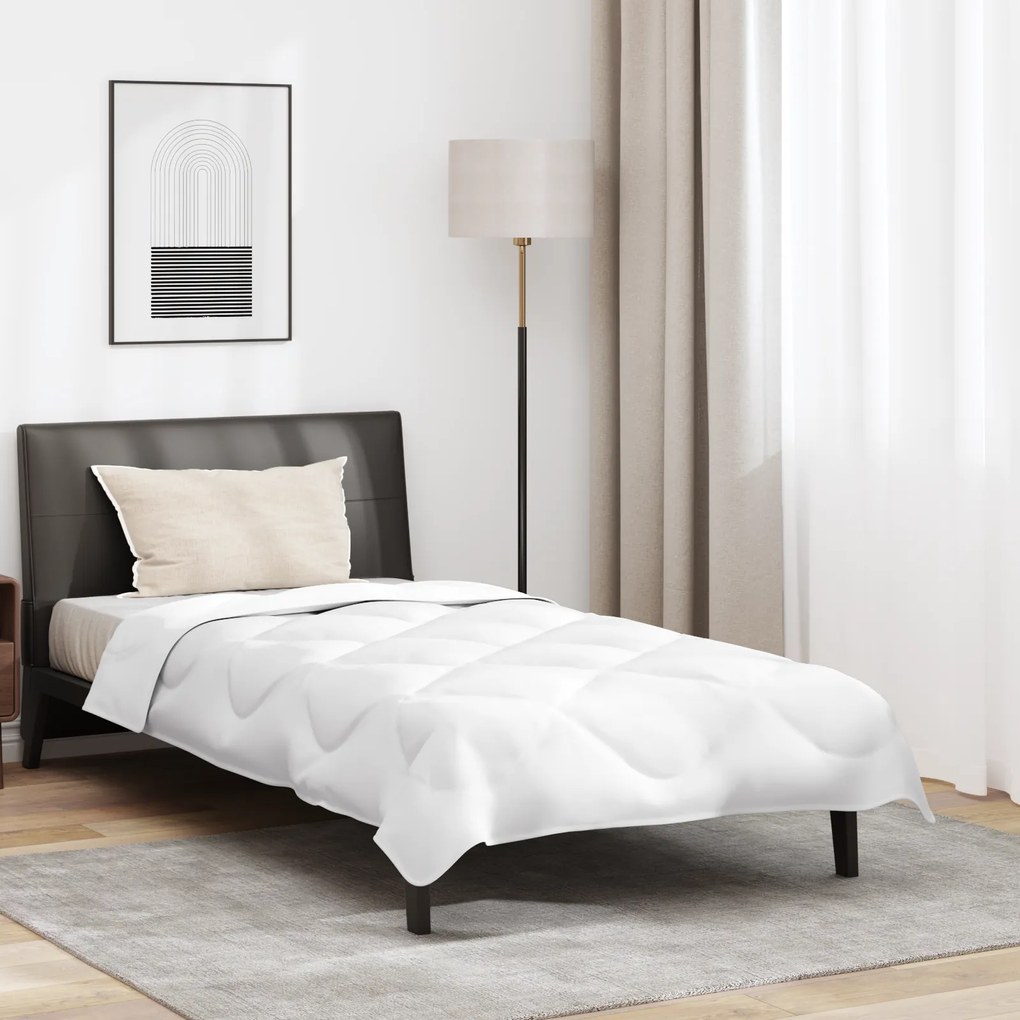 vidaXL Διπλό με Μαξιλάρι Άλλο 2 pcs Λευκό 135 x 200 cm Μικροΐνες