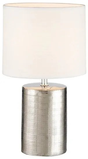 Επιτραπέζιο Φωτιστικό Prata Ασημί 50662 Fischer Honsel-50662-Ασημί 50662