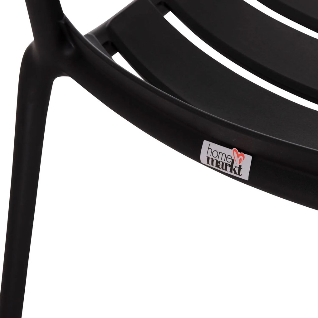 Καρέκλα - Πολυθρόνα KORVER C6333.02 Πολυπροπυλένιο Μαύρο 63,5x65x76Υ εκ. 63.5x65x76 εκ.