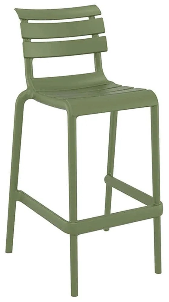 Σκαμπό Μπαρ Helen 20.0834 75cm Olive Green