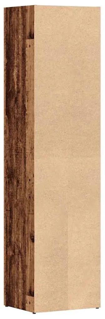 ντουλάπι βιβλίων vidaXL Παλιό ξύλο 36x30x143 cm Κατασκευασμένο ξύλο