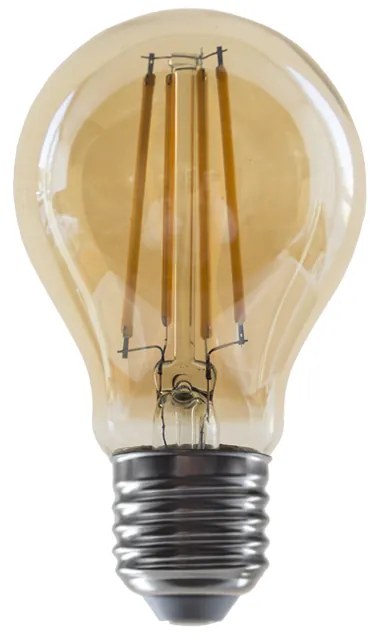 LED FILAMENT E27 DIM A60 AMBER 8W 2700K 230V AC 900LM RA80 - 2700K - ELIOR8WWDIMAM