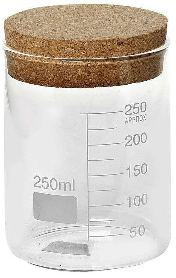Δοχείο Δοσομετρητής Με Φελλό LOR615K12 150ml Γυάλινο Clear Espiel Glass,Felt