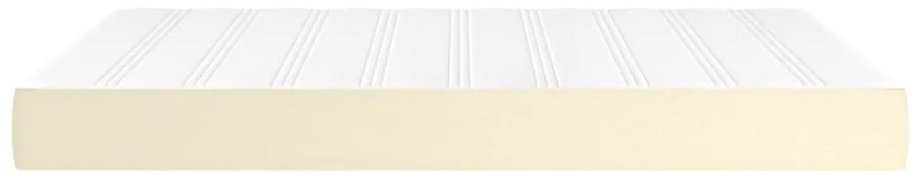 vidaXL Στρώμα με Pocket Springs Κρεμ 140x200x20 εκ. Συνθετικό Δέρμα