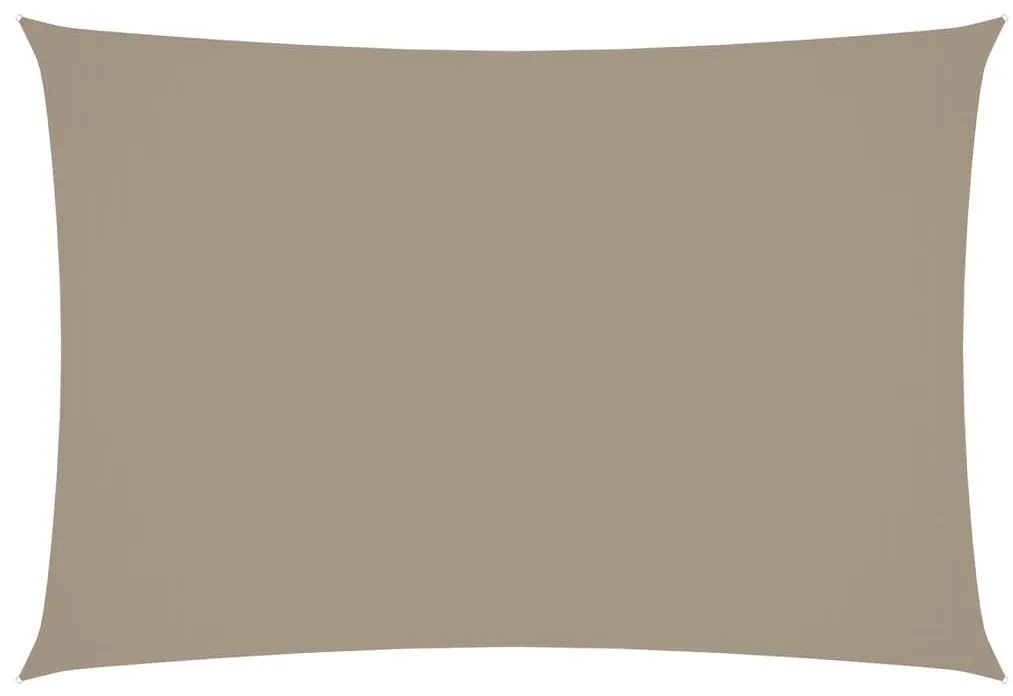 vidaXL Πανί Σκίασης Ορθογώνιο Taupe 3 x 5 μ. από Ύφασμα Oxford